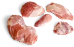 Pork leg 5D boneless, Defatted by knife. Separated by 5 muscles